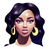 Cumpara ieftin Sticker decorativ, Woman, Negru, 66 cm, 10592ST