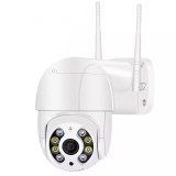 Camera supraveghere audio IP PTZ, 4x Digital Zoom, conectiune WiFi, HD 1080P, AI detectie persoana, interior si exterior