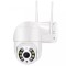 Camera supraveghere audio IP PTZ, 4x Digital Zoom, conectiune WiFi, HD 1080P, AI detectie persoana, interior si exterior