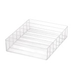 Organizator palete de machiaj, 7 compartimente, Transparent, Oem