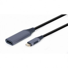 Cablu HDMI Gembird A-USB3C-HDMI-01, USB Type-C la HDMI, 0.15m (Gri)