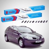 Cumpara ieftin Ștergătoare Renault Megane II Grandtour Break 2006-2009 | Set Față Flat Premium &ndash; TeamCar&reg;
