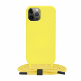 Husa pentru iPhone 12 Pro, Techsuit Crossbody Lanyard, Yellow