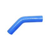 Furtun cotit din silicon 45&deg; cu insertie textila 57x200x200 mm Breckner