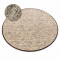 Covor bej, sand NEPAL 2100 cerc - din lana, fata-verso, naturala, cerc 100 cm