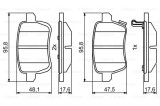 Placute Frana Disc Bosch 0986494802 Fiat 500L Tipo Combi Hatchback Limuzina