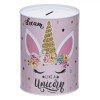 Pusculiță Metalică, Model Unicorn, Culoare Roz, Dimensiuni 12x16cm, Oem