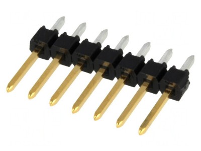 Conector pini tată 7 pini 2,54mm THT foto