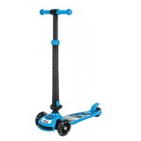 Trotineta pliabila cu 3 roti si lumini, Pilsan, Power Scooter, Albastru