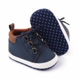 Ghetute bleumarine cu maro pentru baietei (Marime Disponibila: 6-9 luni