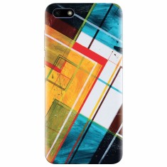 Husa silicon pentru Huawei Y5 Prime 2018, Abstraction Color Shape