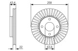 BOSCH 0 986 479 R64 Disc frana