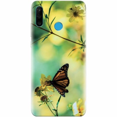 Husa silicon pentru Huawei P30 Lite, Butterfly foto
