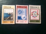 Serie Gibraltar 1977 Expozitie Amphilex 77 , 3 valori