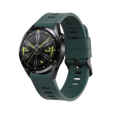 Curea Kwmobile pentru Huawei Watch GT 3 (46mm), Verde inchis, Silicon, KWM000024YX002C foto