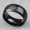 Inel mason tip verigheta Black - Steampunk