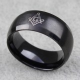 Inel mason tip verigheta Black - Steampunk