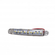 Lampa laterala 12-24V led alba 98mm