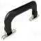 Maner polipropilena, 144.5mm, neagra, KEYSTONE - 8356