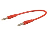 Cablu de măsurare neizolat 60VDC 30VAC 10A 0,6m roșu