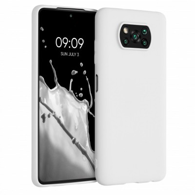 Husa pentru Xiaomi Poco X3 (NFC) / Poco X3 Pro, Silicon, Alb, 53482.48 foto