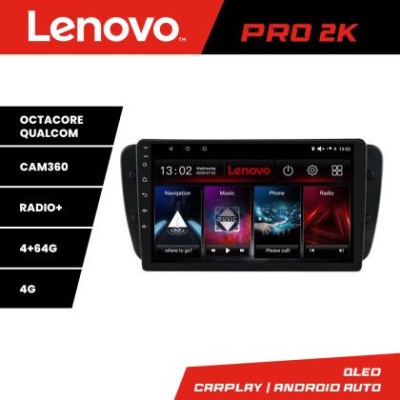 Navigatie Seat Ibiza 2008-2014 Lenovo Kit-246 8 core QLED 2K 4+64 360 Android Waze USB Navigatie Internet Youtube Radio CarStore Technology foto
