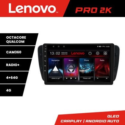 Navigatie Seat Ibiza 2008-2014 Lenovo Kit-246 8 core QLED 2K 4+64 360 Android Waze USB Navigatie Internet Youtube Radio CarStore Technology