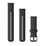 GARMIN ERSATZARMBAND 22MM SILIKON SCHWARZ/SCHIEFERGRAU SCHNALL 010-12932-21 GARMIN