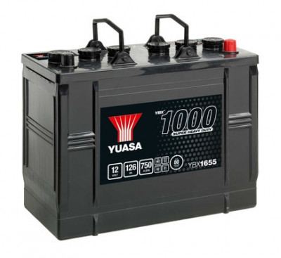 Baterie 12V 126AH/750A 1000 SERIE Super Heavy Duty (R+ Standard) 347x174x285 B00 (pornire) foto