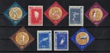 Timbre Romania 1961 - Sport, Jocurile Olimpice Roma &amp; Melbourne, Serie MNH, Nestampilat