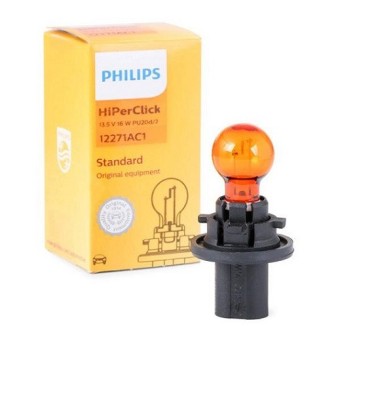 Bec PCY16W PHILIPS 99ZS060P, 12V; 16W; standard; galben; PU20d/2; ECE, 1 buc. foto