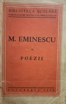 M. Eminescu - Poezii, vol. II (1936) foto