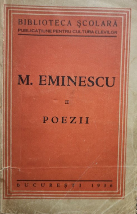 M. Eminescu - Poezii, vol. II (1936)