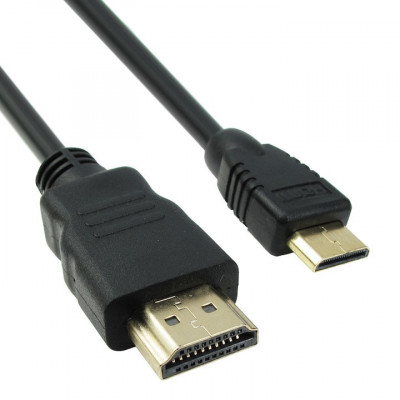 Cablu mini HDMI - HDMI DeTech, 1.5m, tata, calitate deosebita, ambalaj individual foto