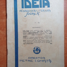 revista ideia noiembrie-decembrie 1927-moartea lui ion i.c. bratianu