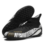 Cumpara ieftin Ghete de fotbal MBrands cu glezniera 6.6 pentru teren sintetic culoare negru 43
