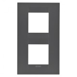 Rama Ornament 2P verticala GEO Gewiss Chorus negru satinat GW16424VN