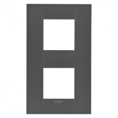 Rama Ornament 2P verticala GEO Gewiss Chorus negru satinat GW16424VN
