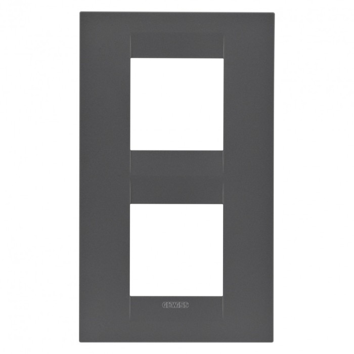 Rama Ornament 2P verticala GEO Gewiss Chorus negru satinat GW16424VN