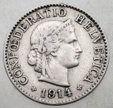 1.322 ELVETIA 5 RAPPEN 1914 B