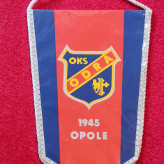 Fanion fotbal - OKS ODRA OPOLE (Polonia - liga I) 19.5x14 cm