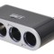 Priza auto multipla Automax cu 3 iesiri 12/24V 5A si 1 pt. USB 5V 500mA, fara cablu