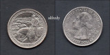 SUA 2016 Quarter, 25 Centi, Theodore Roosevelt, North Dakota, D, America de Nord, Cupru-Nichel