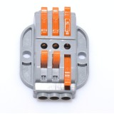 Conector Rapid Doza Electrică 3 Cai LT-223/3, 0.08-4mm&sup2;, 32A, ABS Ignifug, Legătură Sigură Fire MYF/FY