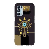 Husa compatibila cu Oppo A54 5G, Viceversa, model Sheikah Slate Zelda, Silicon, TPU, Transparent, Carcasa