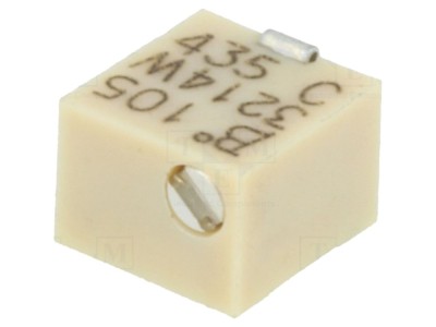 Rezistor multitură 1M&amp;Omega; vertical SMD foto