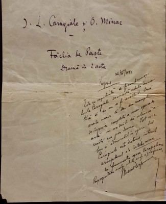 Caragiale și Minar - Despre un răsunător fals literar: FĂCLIA DE PAȘTE, demascat de criticul Mihail Dragomirescu foto