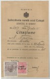 Romania, Judecatoria rurala ocol Cotesti, Citatiune, Cotesti, 1915