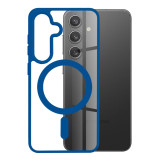 Cumpara ieftin Husa Antisoc Samsung Galaxy S24 MagSafe Pro Incarcare Wireless Albastru, Techsuit