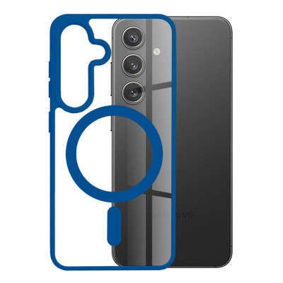 Husa Antisoc Samsung Galaxy S24 MagSafe Pro Incarcare Wireless Albastru foto
